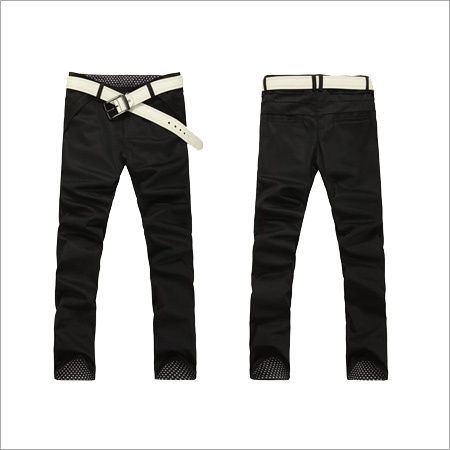 Men Black Casual Trousers