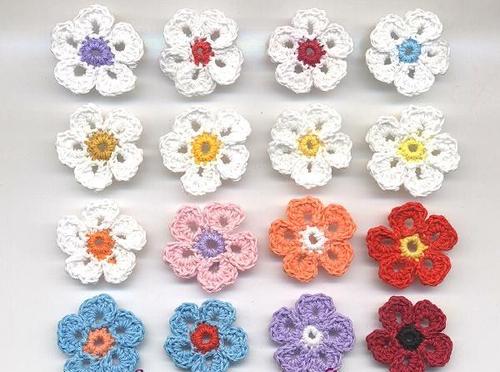 Colourful Crochet Flowers