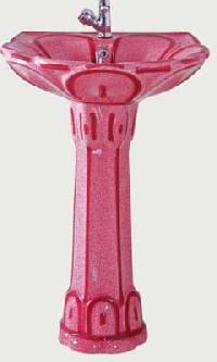 Pink Pedestal Wash Basins