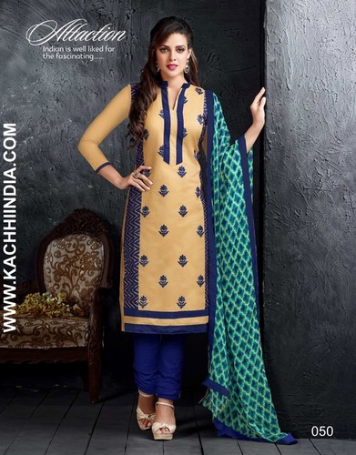 Chanderi Cotton Dress Material