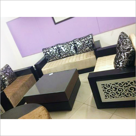 Wooden Furniture - Wood and Fabric, Brown, Varied Dimensions | Durable Wood, Elegant Design, Comfortable Seating, Easy Assembly, Stylish Appeal
