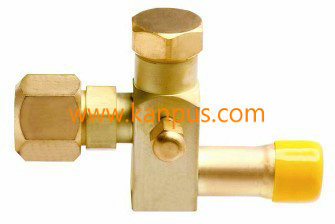Bar stock service valve (brass square valve HVAC/R valve)