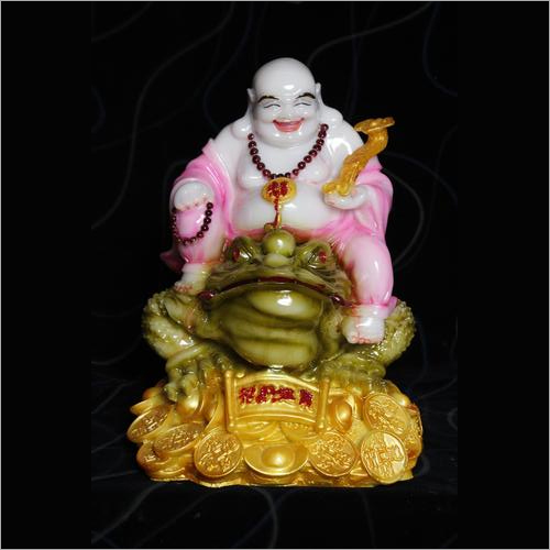 Polyresin Golden Laughing Buddha
