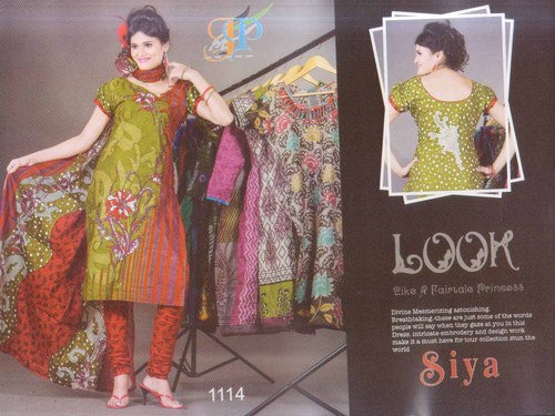 Cotton Fancy Dress Material