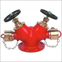 Orange Double Headed Fire Hydrant Valve