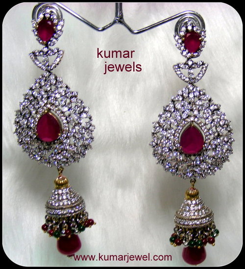 Long Diamond Earring.