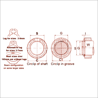 Standard External Circlips