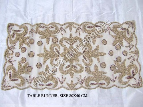 BEADED TABLE RUNNER