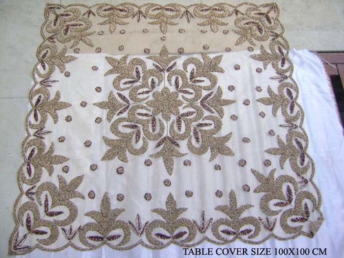 BEADED TABLE COVER