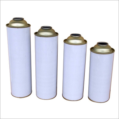 White Coated Aerosol Can
