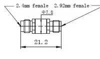 2.4mm(f)-2.92mm(f) Adaptor1