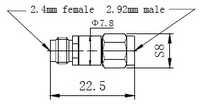 2.4mm(f)-2.92mm(m) Adaptor1