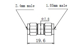 2.4mm(m) 1.85mm(m) Adaptor