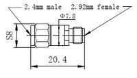 2.4mm(m)-2.92mm(f) Adaptor1