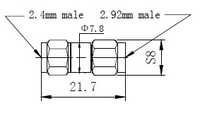 2.4mm(m)-2.92mm(m) Adaptor1