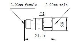 2.92mm(f)-2.92mm(m) Adaptor
