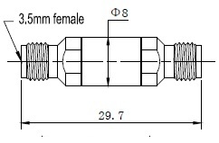 3.5mm F to 3.5 mm f adaptor