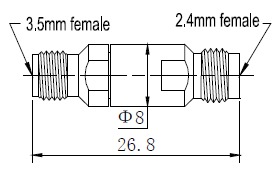 3.5mm(f)-2.4mm(f) Adaptor