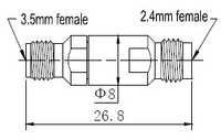 3.5mm(f)-2.4mm(f) Adaptor