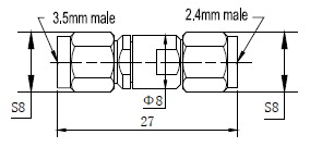 3.5Mm(m)  2.4Mm(m) Adaptor