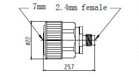 7mm-2.4mm(f) Adaptor