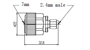 7Mm-2.4Mm(m) Adaptor