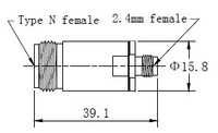 N(f)-2.4mm(f) Adaptor
