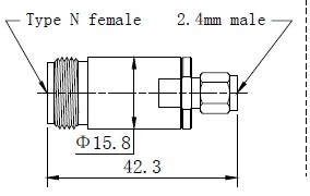 N(f)-2.4mm(m) Adaptor