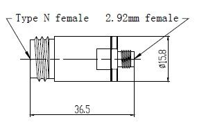 N(f)-2.92mm(f) Adaptor