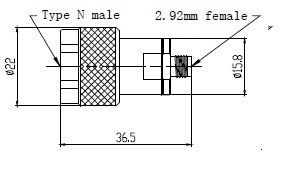 N(m)-2.92mm(f) High Frequency Adaptor jointer