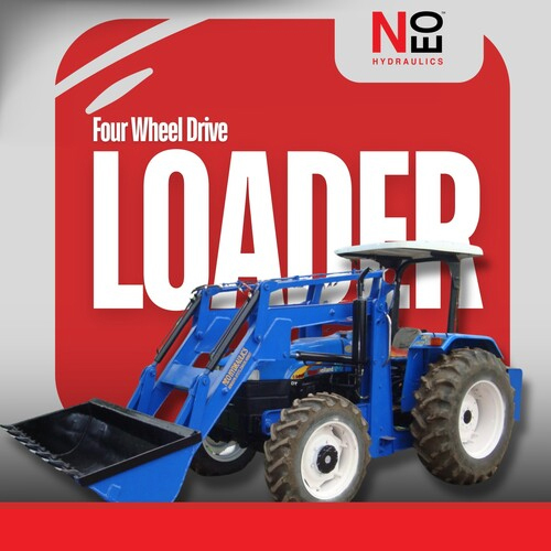 Four Wheel Drive Loader - Color: Blue