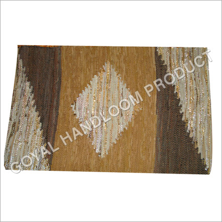 Leather Handloom Rug