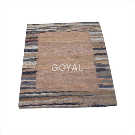 Leather Border Rug