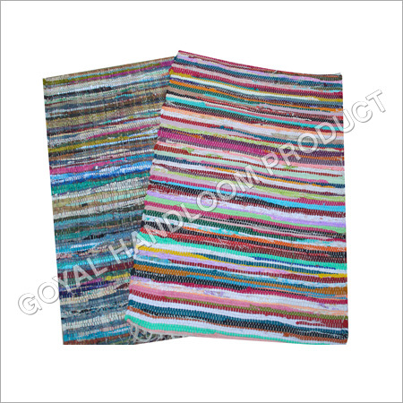 Multicolor Cotton Chindi Rug