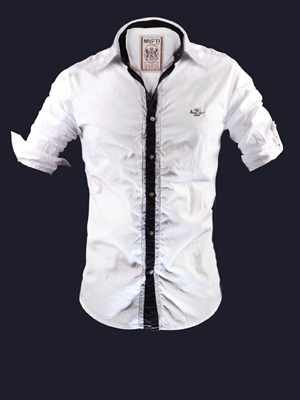 AFZ Shirts - Cotton Slim Fit, White, Half Sleeves | Button Closure, Soft Fabric, Stylish Design, Comfortable Fit, Durable Material, Easy to Wash, Professional Look