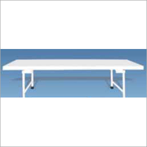 Attendent Bench - Steel, 72"L x 18"W x 17"H, White | Durable, Lightweight, Space Saving, Powder Coat Finish