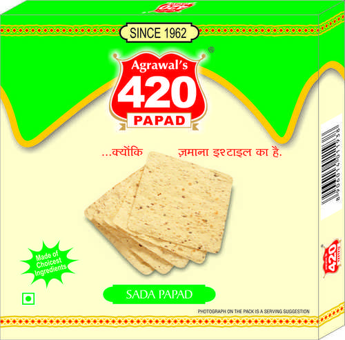 420 Papad (5") Square Shape