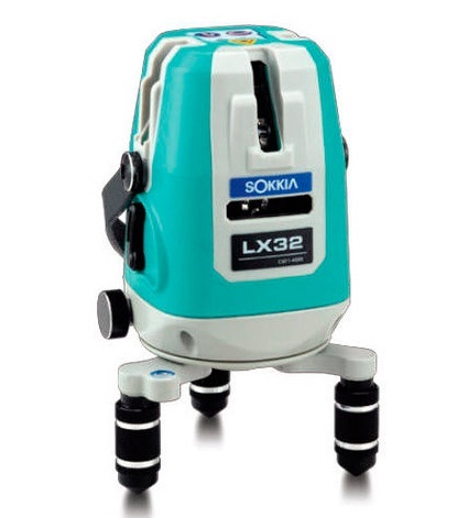 Sokkia Multi Crossline Laser BP - 34 - Teal, 50m Range, ±0.2mm Accuracy | Self-Leveling, Cross & Plumb Laser, Slope Feature, Pulse Mode, Receiver Compatible