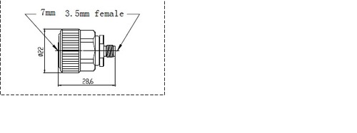 3.5  mm F 3.5mm F High Frequency Adaptor