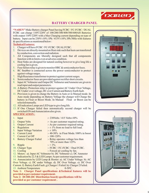 Generator Battery Chargers Input Voltage: 220 Volt (V)