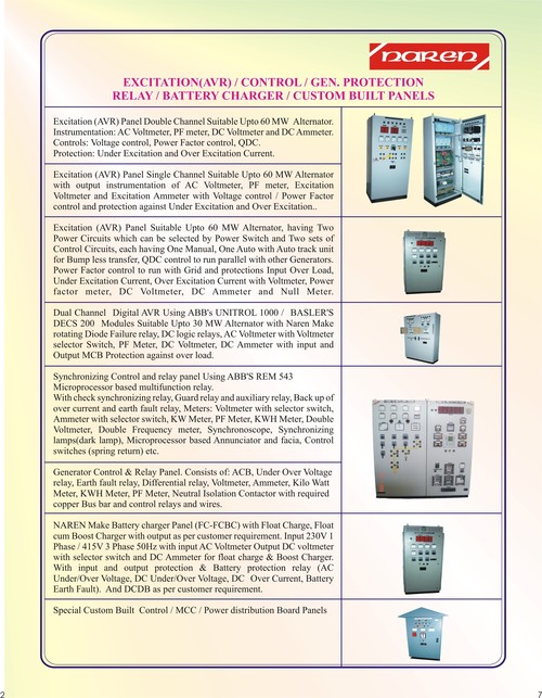 Avr Control Panel Current: Dc