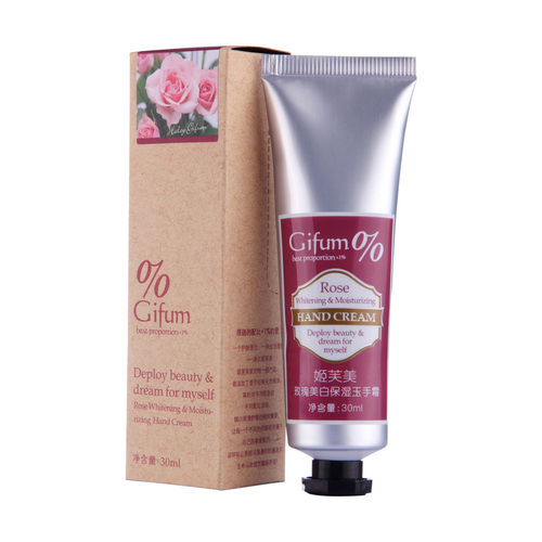 Rose Whitening Moisturizing Hand Cream30g-Cosmetic