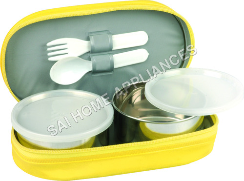 Yellow And Silver Its Hot Senior Lunch Box