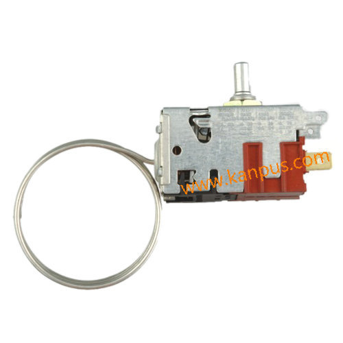 Danfoss Type Refrigerator Thermostat 077B0023 - Metal/Plastic, Adjustable Temp, Reliable Control, Energy Saving