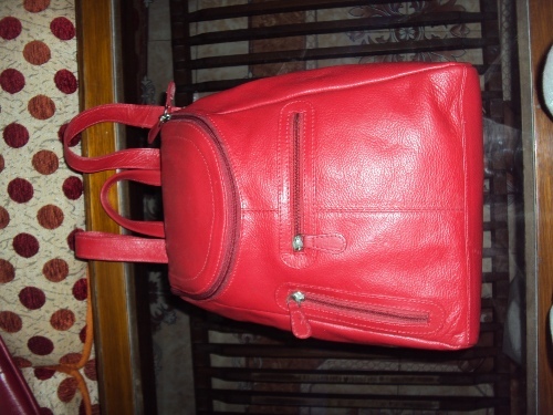 Red Leather Handbag