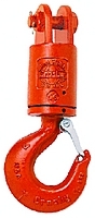 Crosby 15t Jaw & Hook Swivel - Forged Steel, Orange Paint, 15t Capacity, Safety Latch, Swivel Action