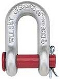 Crosby G215 .50t Round Pin Chain Shackle 1/4" Alloy Steel, Maxtough Safety, Durable, Reliable