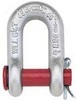 Crosby S215 1.50t Self-Color Round Pin Chain Shackle 7/16" Maxtough - Alloy Steel, 7/16" Size, Red, Durable, Reliable, Efficient