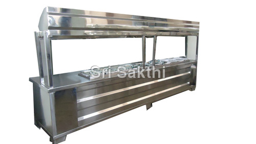 Food Service Counter - Stainless Steel, Variable Capacity , Multiple Shelves, Easy Handling, High Strength, Rust Free, Capacious Storage