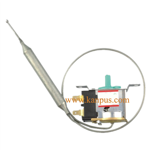 Refrigerator Thermostat - Metal & Plastic, ±1°C Accuracy, 10A/250V Rating | Temperature Control, Wide Compatibility, Durable Design